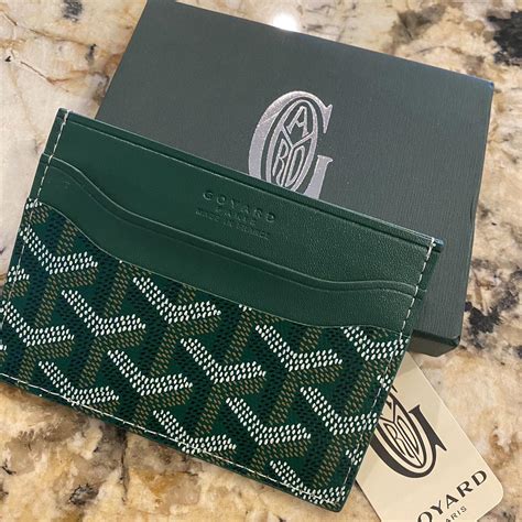 goyard mens wallet green|goyard men's wallet sale.